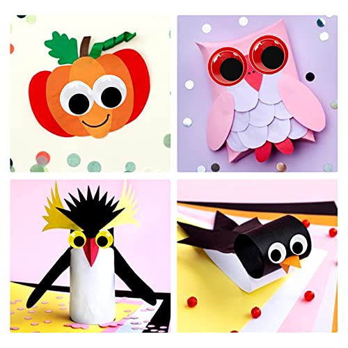 1580pcs googly eyes self adhesive for crafts craft sticker wiggle eyes with multi colored and sizes for diy