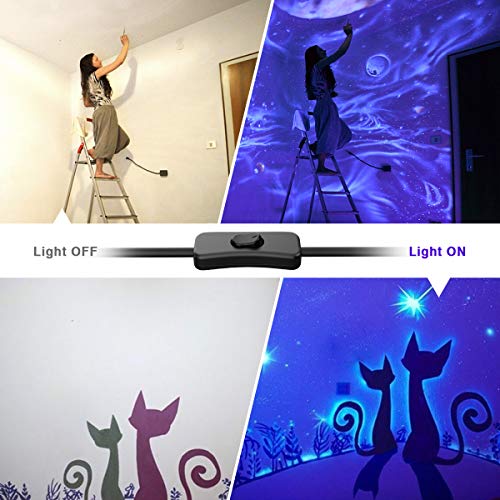 Onforu 2 er 27W LED Schwarzlicht, UV Strahler mit Schalter, IP66 Wasserdicht Schwarzlichtlampe, UVA 400 nm Black Light Flutlicht für 50 qm Raum, Fluter für Neonfarbe, Halloween, Party Deko,Disco – Bild 3