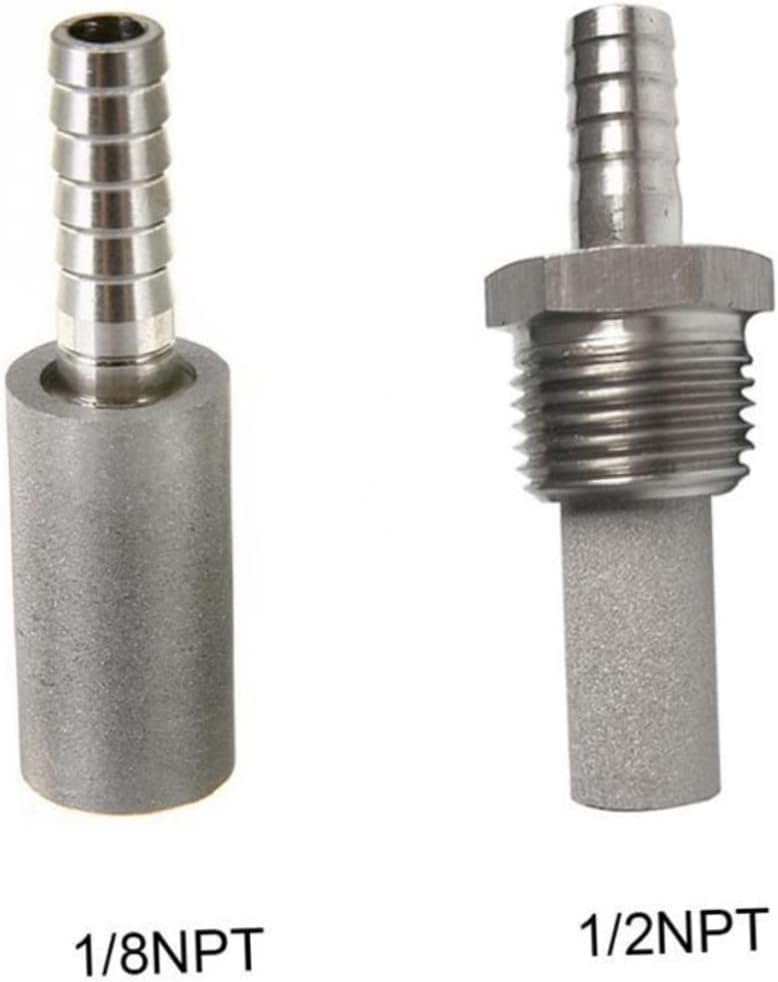 1Pc Professional Carbonation Aeration Stone for Home Brewing Stainless Steel Diffusion Tool Connects with Any Kettle Pump Brewing Equipment for Beer and Wine