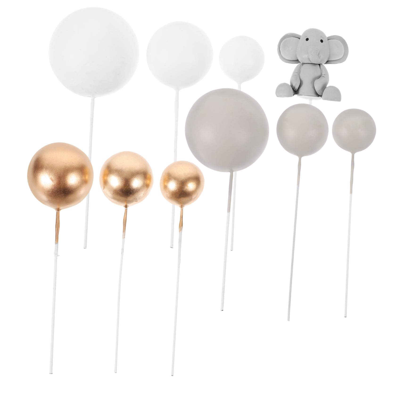 Alipis 5 Sätze Kuchendekorationszubehör Schaum -Kuchen-Dekorationen erste Kuchendeckel Karikatur Dusche Tortenaufsatz für die Babyparty Kuchendekoration für die Babyparty Polymer-Ton
