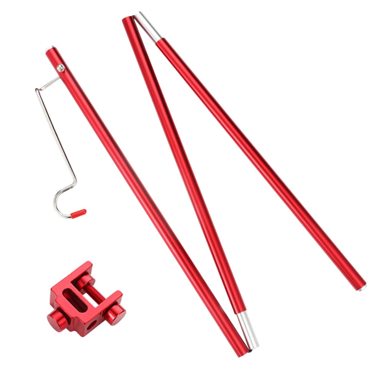 SUPVOX Folding Camping Table Light Pole Aluminum Lamp Stand for Outdoor Lanterns for Camping