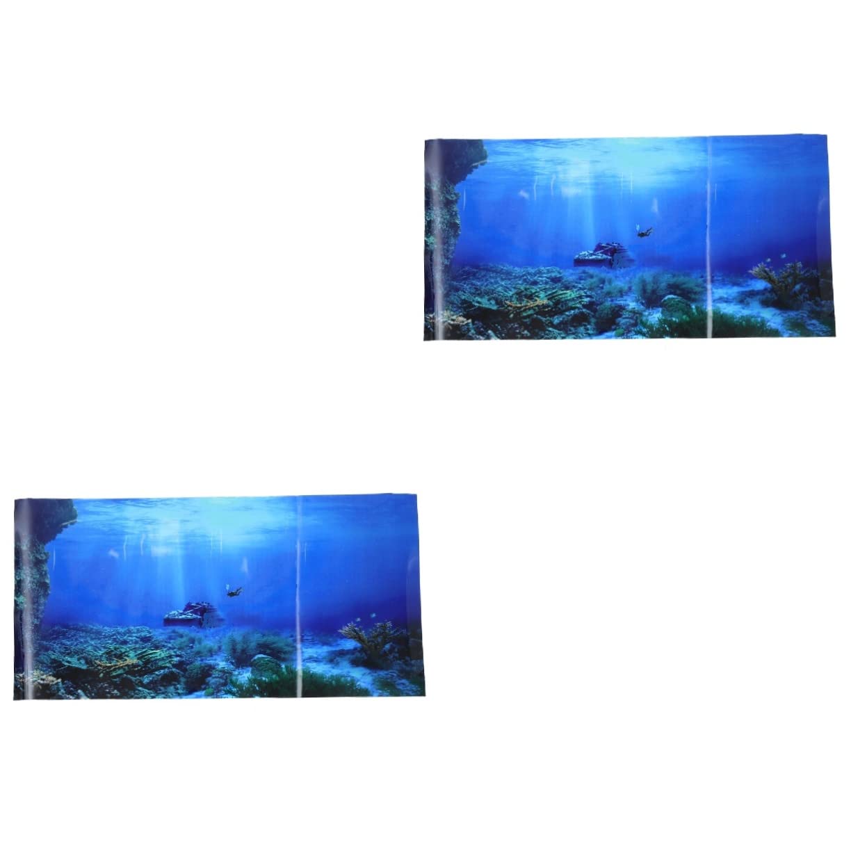 Toddmomy 2 Piezas De Papel De Fondo para Pecera Fondo Marino Fondo Submarino Imagen De Fondo 3D Reptiles Terrarios De Reptiles Terrario Fondo De Acuario para Reptiles Contenedor