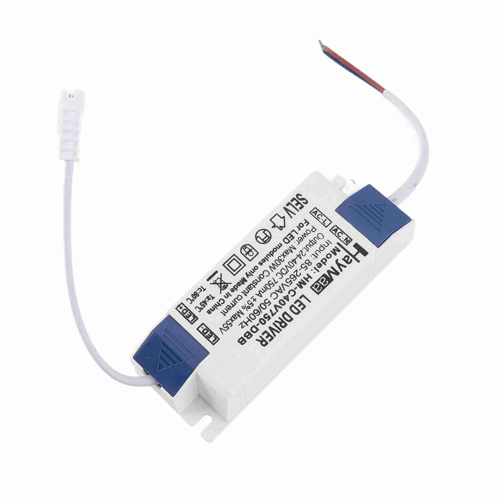 Driver LED 30 W, Corrente Costante 750 MA Trasformatore di Luce T 32 Driver LED 42 V CC 700 MA 24 V 600 MA Trasformatore 36 V 700 MA 27 42 V Ingresso AC 85‑265 V Uscita DC 24‑40