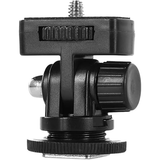 Adjustable Angle Pole Swivel Hot Shoe Mount