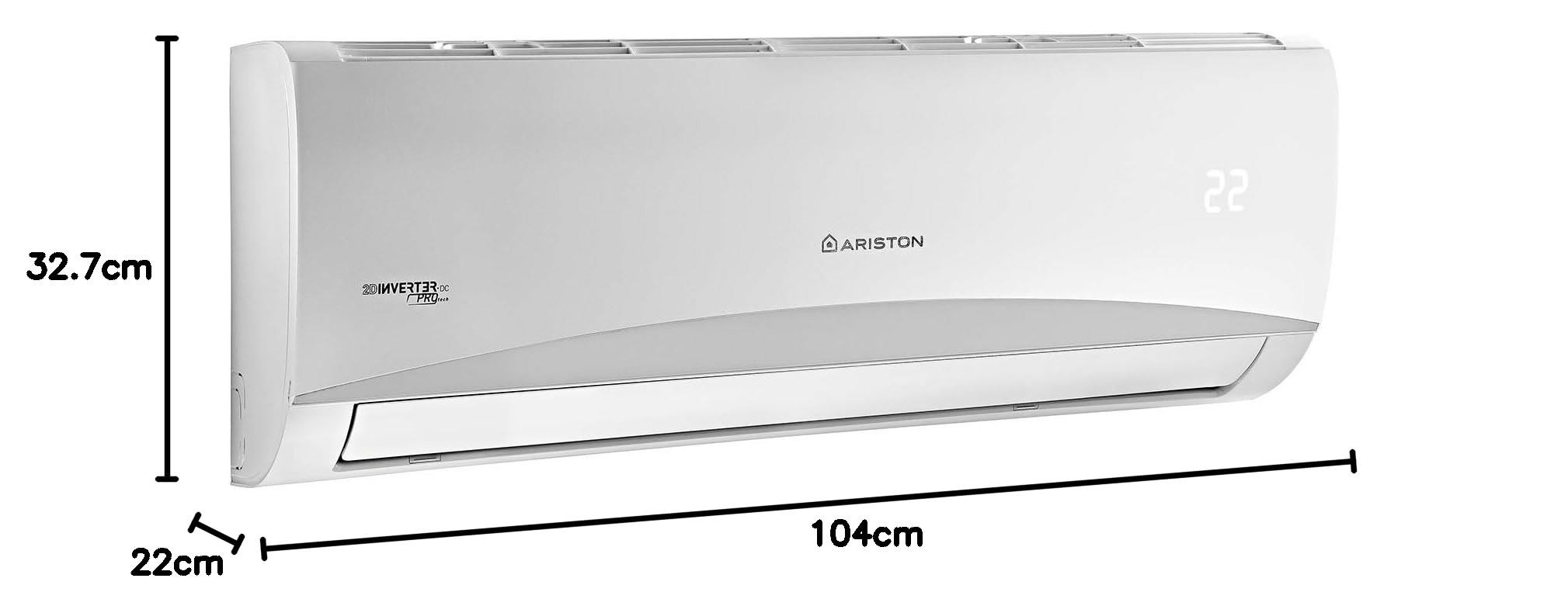 Ariston 3381347 Prios Climatizador Fijo Split Wi-Fi Ready, Color Blanco, Dual 9+9