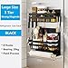 Redwestmelon Magnetic Fridge Spice Rack 3 Tier Kitchen Condiment Seasoning Storage Organizer Shelf, Refrigerator Side Rack with Paper Towel Holder and 4 Removable Mobile Hooks