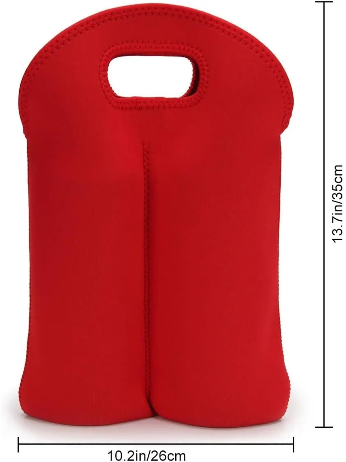 Borsa for vino for bottiglie di, borsa termica riutilizzabile for matrimoni, compleanni, borse for Per bottiglie di vino(Red)