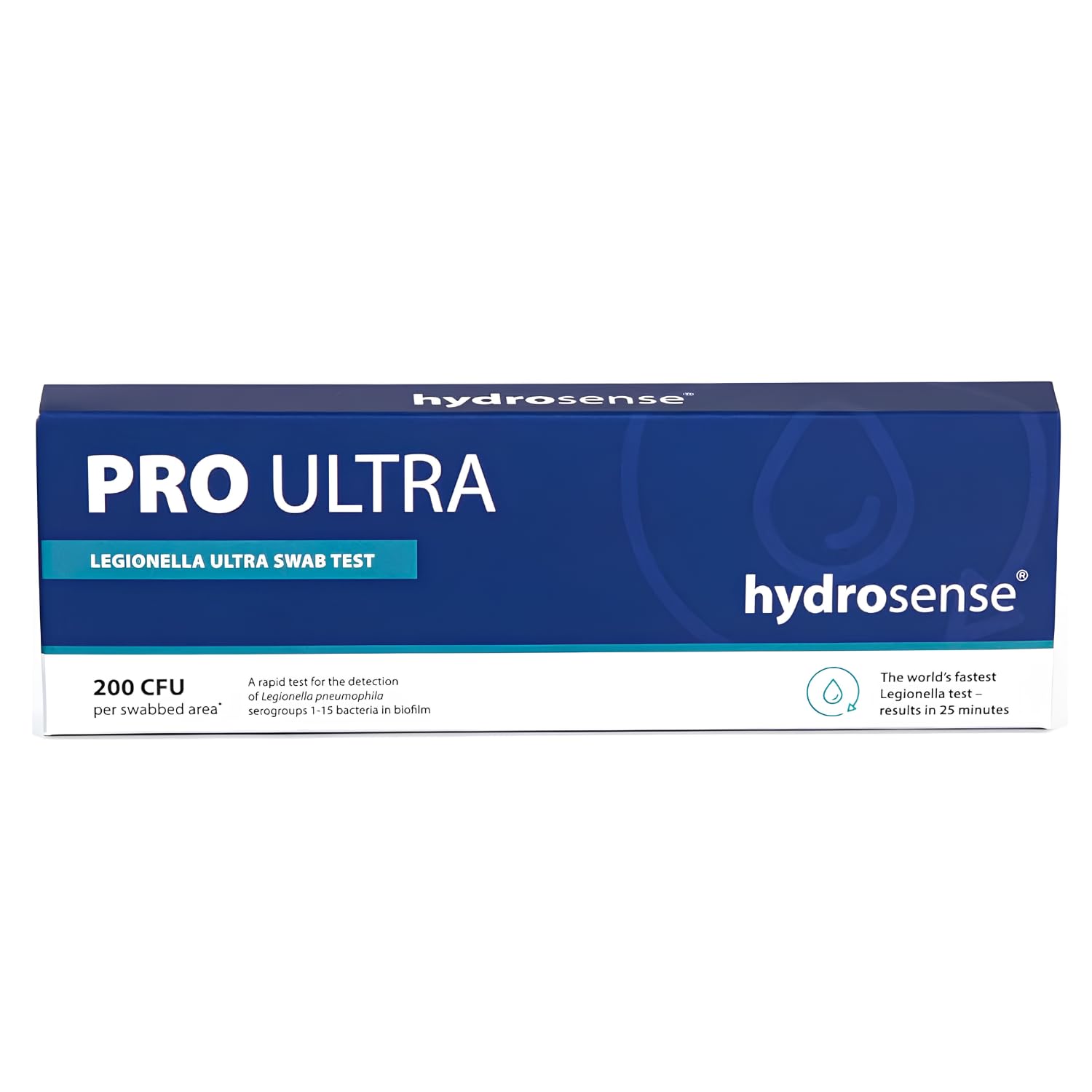 PRO Ultra Legionellen-Abstrich-Test – Oberflächen- und Biofilm-Nachweis | 1 Test auf Legionella pneumophila (Sg 1–15) | Erkennt 200 CFU pro Tupfer Bereich