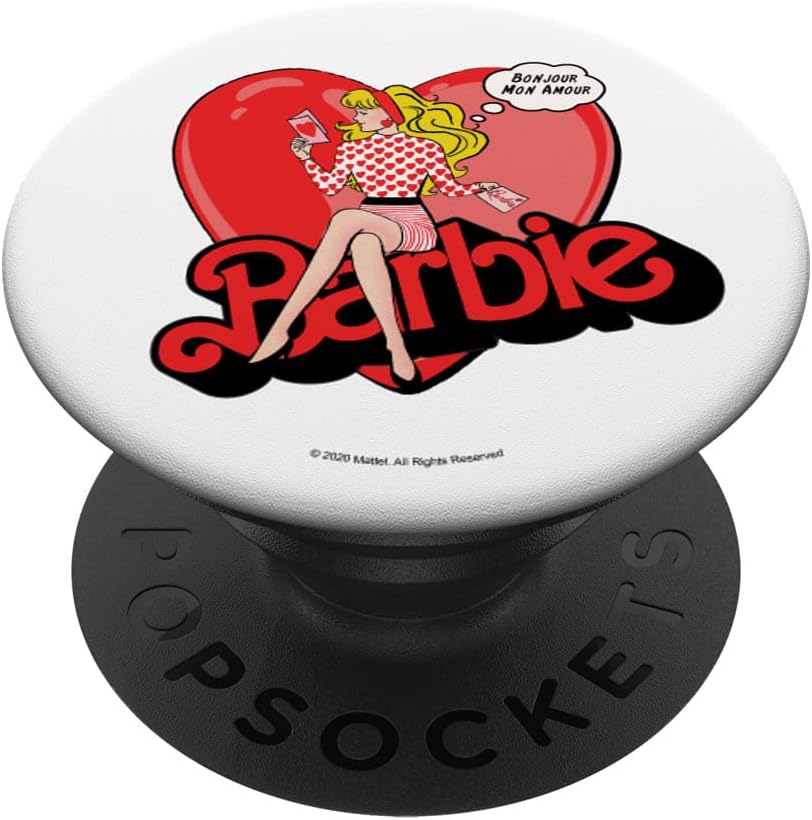 Barbie - Valentines Bonjour Mon Amour PopSockets PopGrip for MagSafe