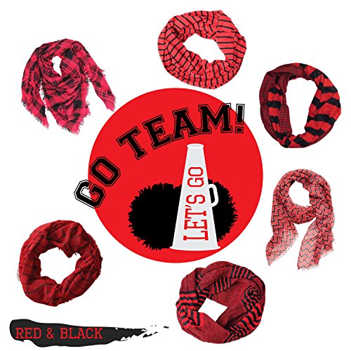 Tickled Pink Women's Game Day Sports Team Apparel Scarf or Wrap2