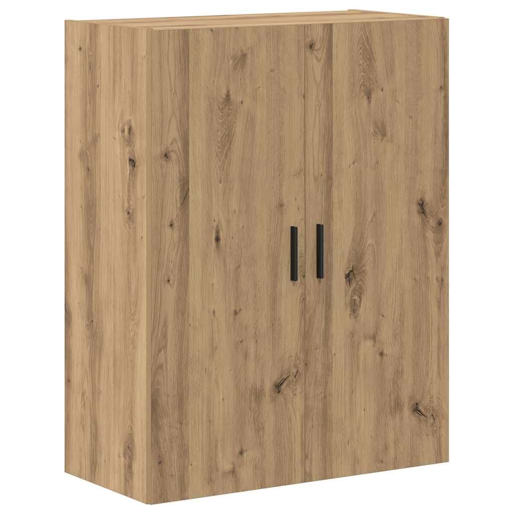 Highboard 2 Pz Legno Ingegnerizzato e Vetro 69,5x34x180 cm | Mobile credenza alto in stile moderno per soggiorno e sala da pranzo con ante e ampi ripiani interni salvaspazio.
