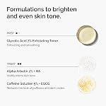 The Ordinary The Bright Set, 3-Step Regimen for Radiant, Even Skin Tone with Glycolic Acid 7% Exfoliating Toner, Alpha Arbutin 2% + HA, and Caffeine Solution 5% + EGCG Eye Serum | Skin Care Set