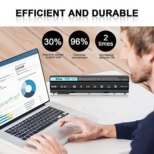 Batterie Dell Latitude E6440 T54FJ longue durée à cellules stables - 6