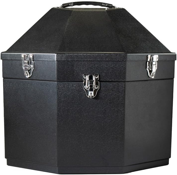 M&F Western Hat Can Double Flip Latch Protects Plastic Black 0151401