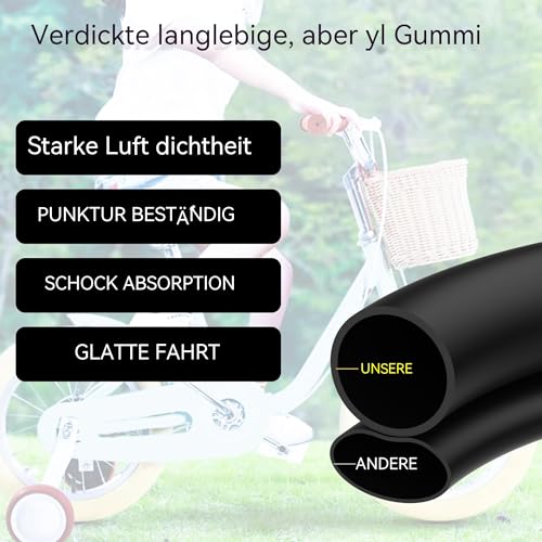Image of RUTU 3.00 /3.5 /7.00 /8.00-10 and 3.00-12 Heavy Duty Replacement Inner Tube with Installation kit Fit for Dirt Pit Bike Scooter Moped ATV