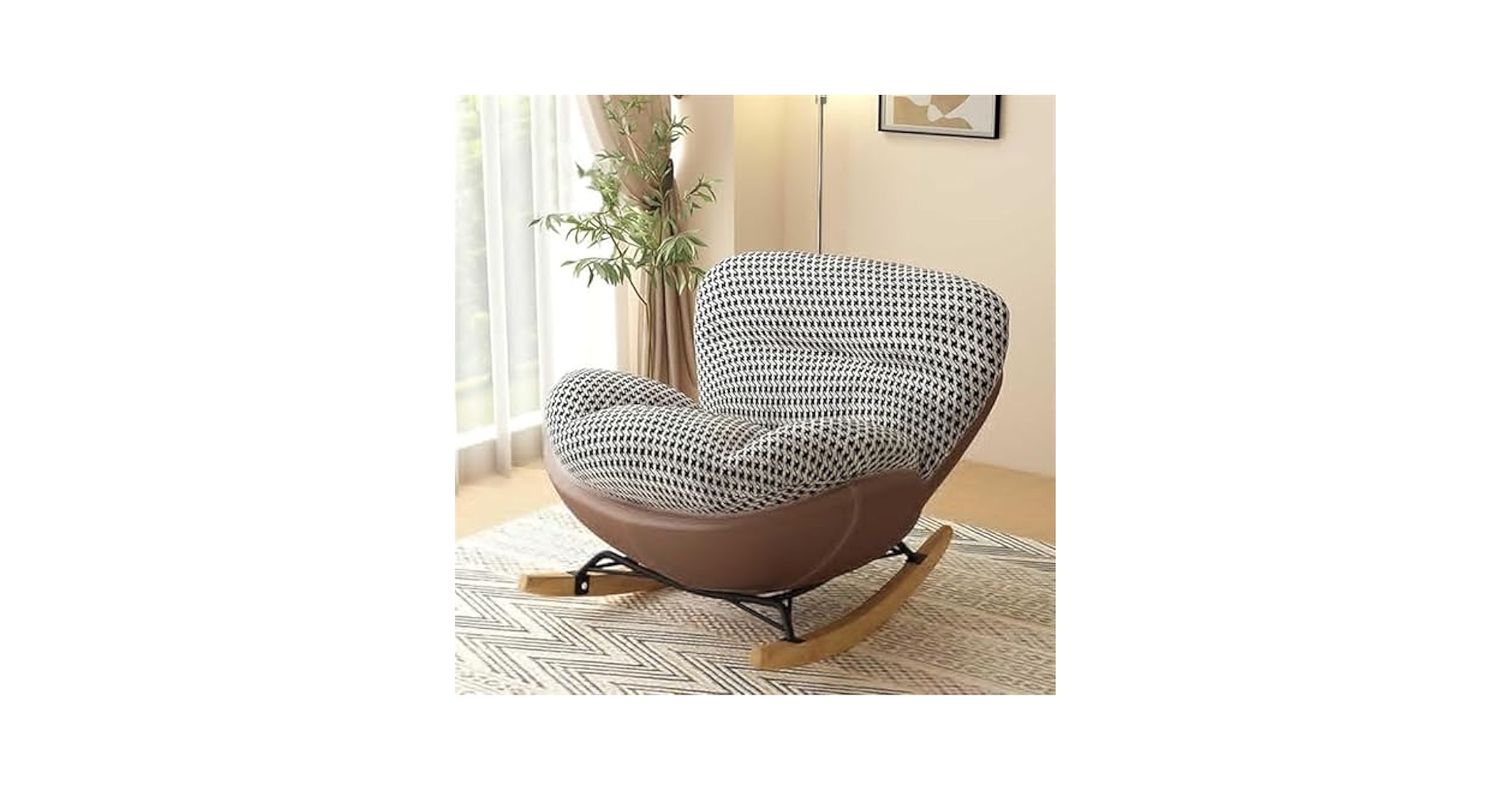 Amazon.com: ZXLAGDB Casual Rocking Chair,Upholstered Rocking