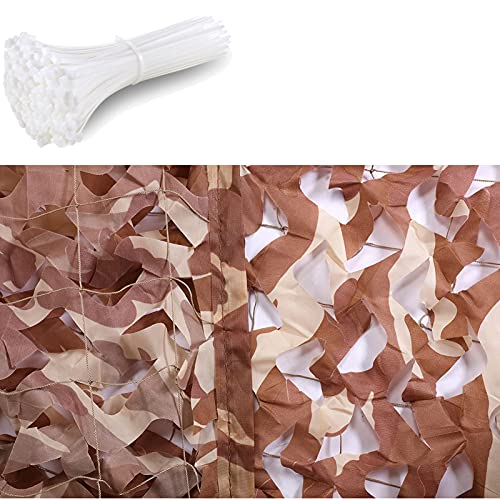ZWFF Tarnnetz Sonnenschutz - Tarnnetz Bundeswehr Tarnung Netting Oxford Tuch Camo Netting Und Nylon Kabelbinder Desert…