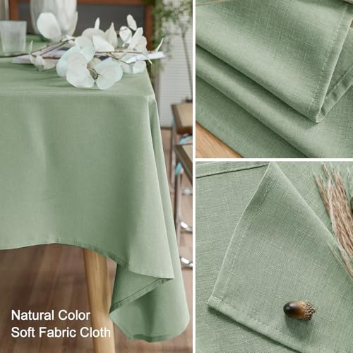 Image of AUSSPVOCT Textured Table Cloth Rectangle 60x104 Inch for Home Kitchen Decor