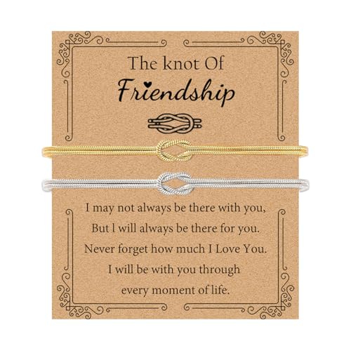 Image of Matching Bracelets for Couples Love Knot Bracelet Pinky Promise Soulmate Relationship Friendship Bracelets Forever Infinity Jewelry Gifts for Women Her Him