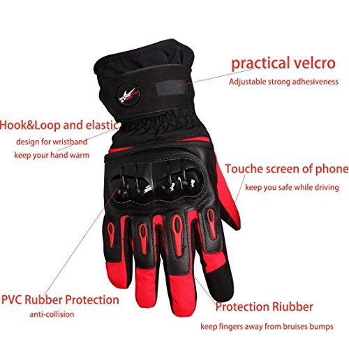 Bonnoeuvre Guanti Moto Invernali Impermeabili