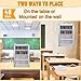 Cell Phone Locker, 36/48 Slot Aluminum Alloy Storage Cabinet, Wall-Mounted or Desktop Use, with Handle and Safety Lock for Office, Classroom, Gym 48 Slots