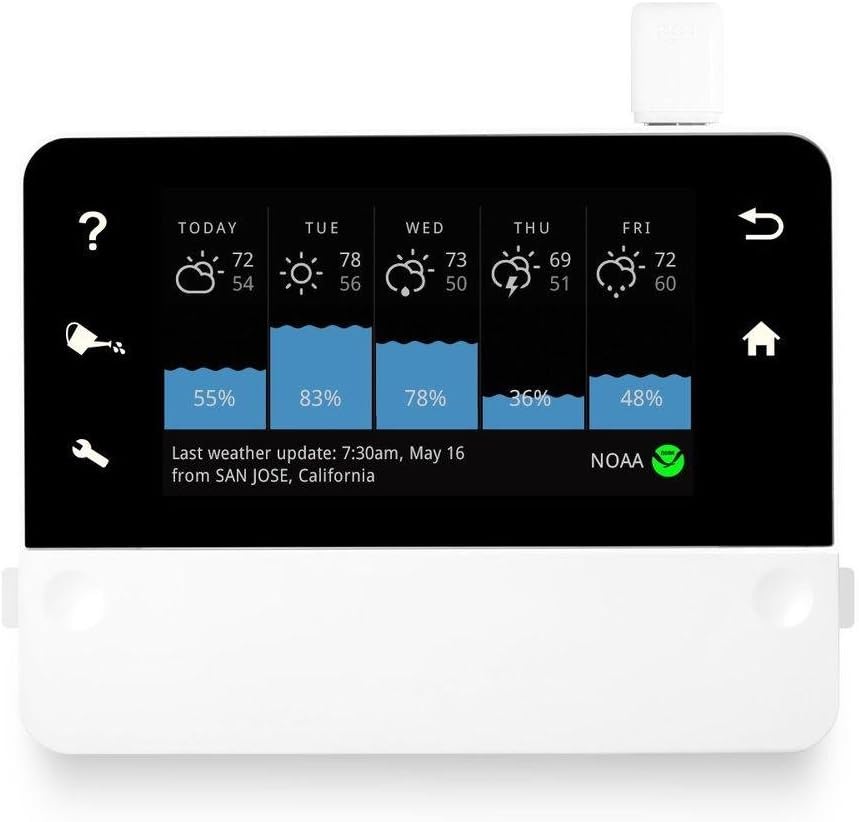 RainMachine Touch HD-12 Cloud Independent, Smart Wi-Fi Irrigation Controller, Compatible with Alexa,12 Zones