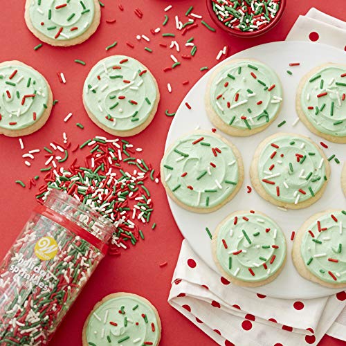 Wilton Holiday Sprinkles Jimmies Mix, 11.1 Oz.,Assorted #TOP3