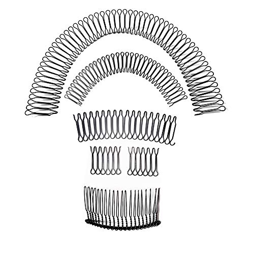 U Shape Hair Finishing Fixer Comb,U Shaped Hair Pins Bobby Pins Comb For Thick Hair, Invisible Hair Holder,Black Small Hair Updo Combs Styling Tools Clips Accessories For Women Small Broken Hair
