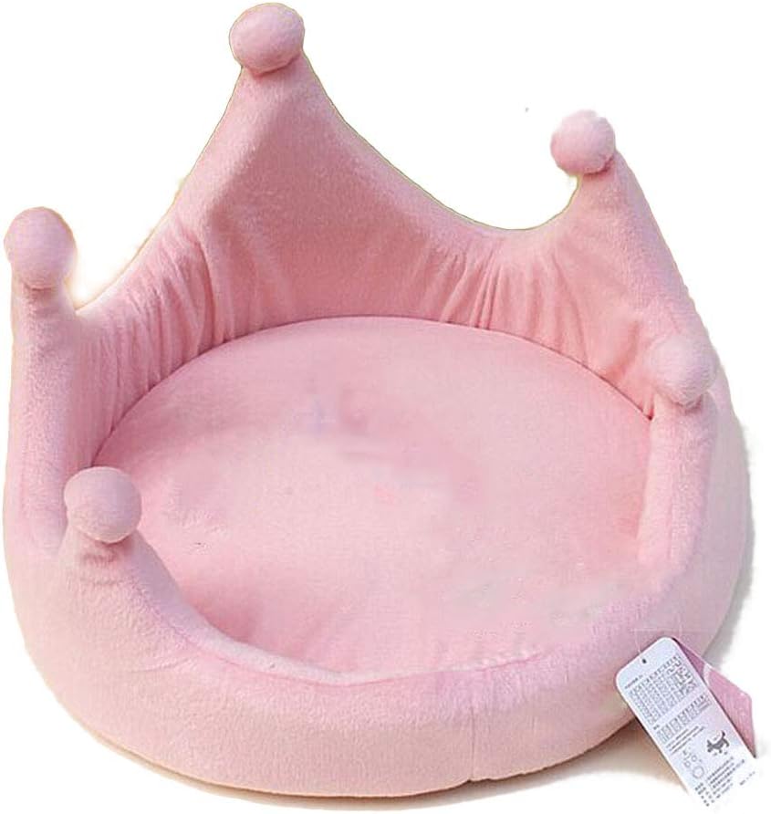UTOPIAY Cool pet bed Crown shape bed for dog Soft Cozy Cushion for cat small dog Crystal velvet fabric washable Kennel four seasons available