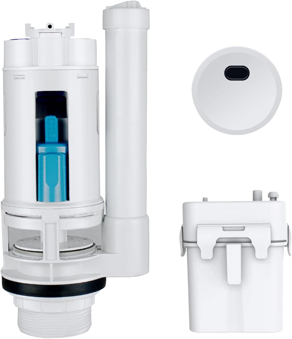 KERDE 2-Inch Automatic Toilet Flusher Dual Flush Valve with Button, Toilet Repair Kit, Toilet Tank Parts Replacement for 2-Piece Toilet?toilet fill valve?(10.7in-12.7in?2F-29
