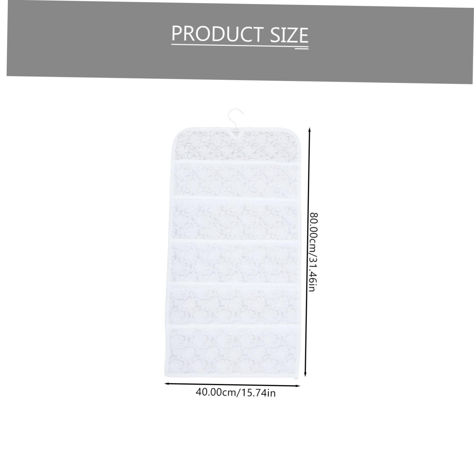 Garneck Door Hanger Sock Organizer Bag 18 Roomy Pockets Wall Hanging Storage See-Through Pouches Tidy up Your Space