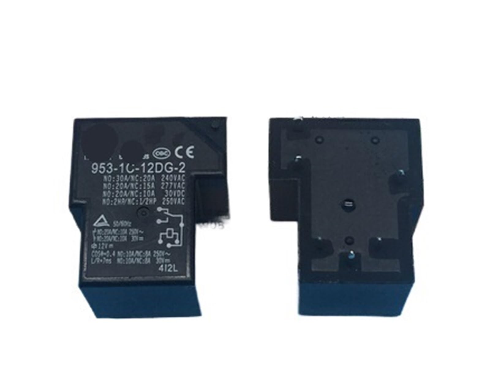 Relais électromécanique 953-1C-12DG-2 12V CC pour intégration PCB - 3