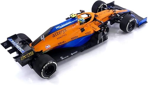Miniatura 5 de Minichamps 530213304 Mclaren F1 Team MCL35M-Lando Norris-2nd Place Italian GP 2021 - Coche coleccionable en miniatura, multicolor