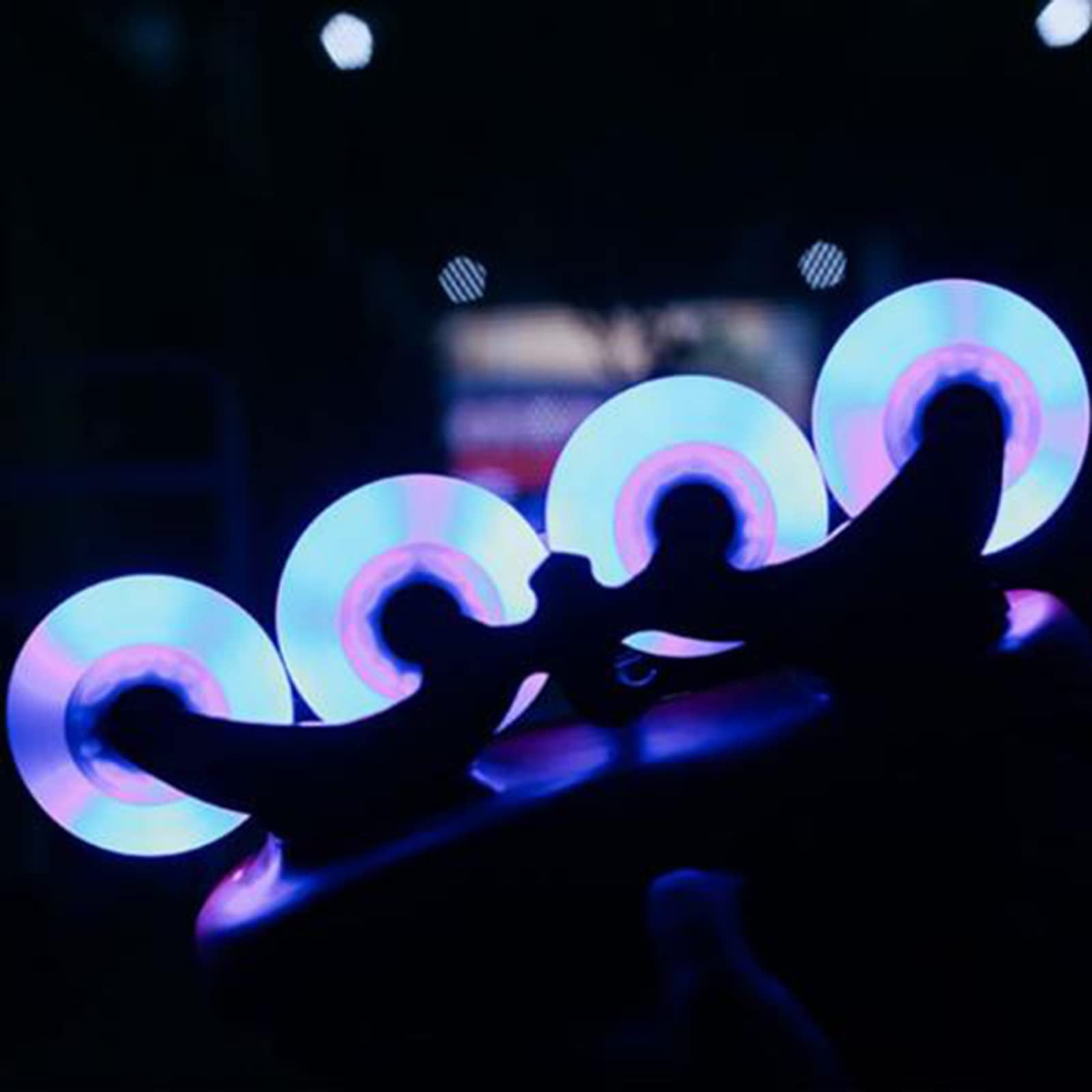 Rueda de Patines en línea con Flash Luminoso, 76mm, 80mm, Ruedas de Repuesto para Patines en línea con luz, Rueda Intermitente LED 88A, Paquete de 8