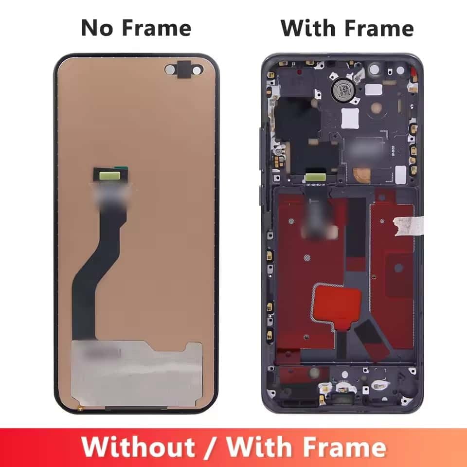 Écran Huawei P40 Pro argenté pré-assemblé sur châssis ELS-N04