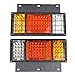 NEWCARE 65LED Trailer Tail Lights Bar with Iron Plate,12V Waterproof LED Turn Signal/Parking/Reverse/Brake/Running Lamp for GMC W Series Isuzu Elf Truck NPR NPR-HD NKR NHR NRR FSR FRR 1984
