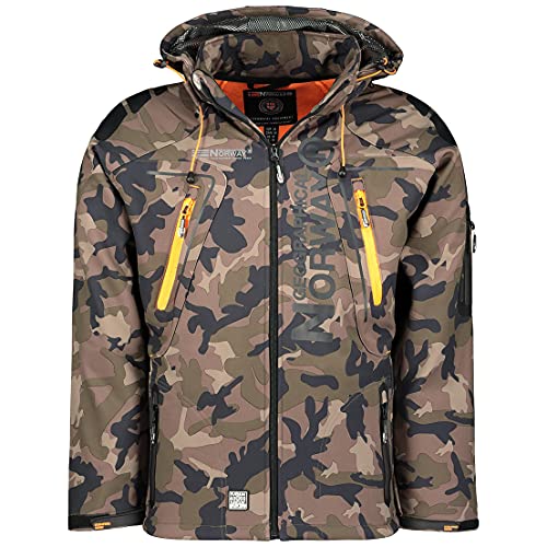 Geographical Norway Tambour Men's Softshell Jacket Kaki/Orange