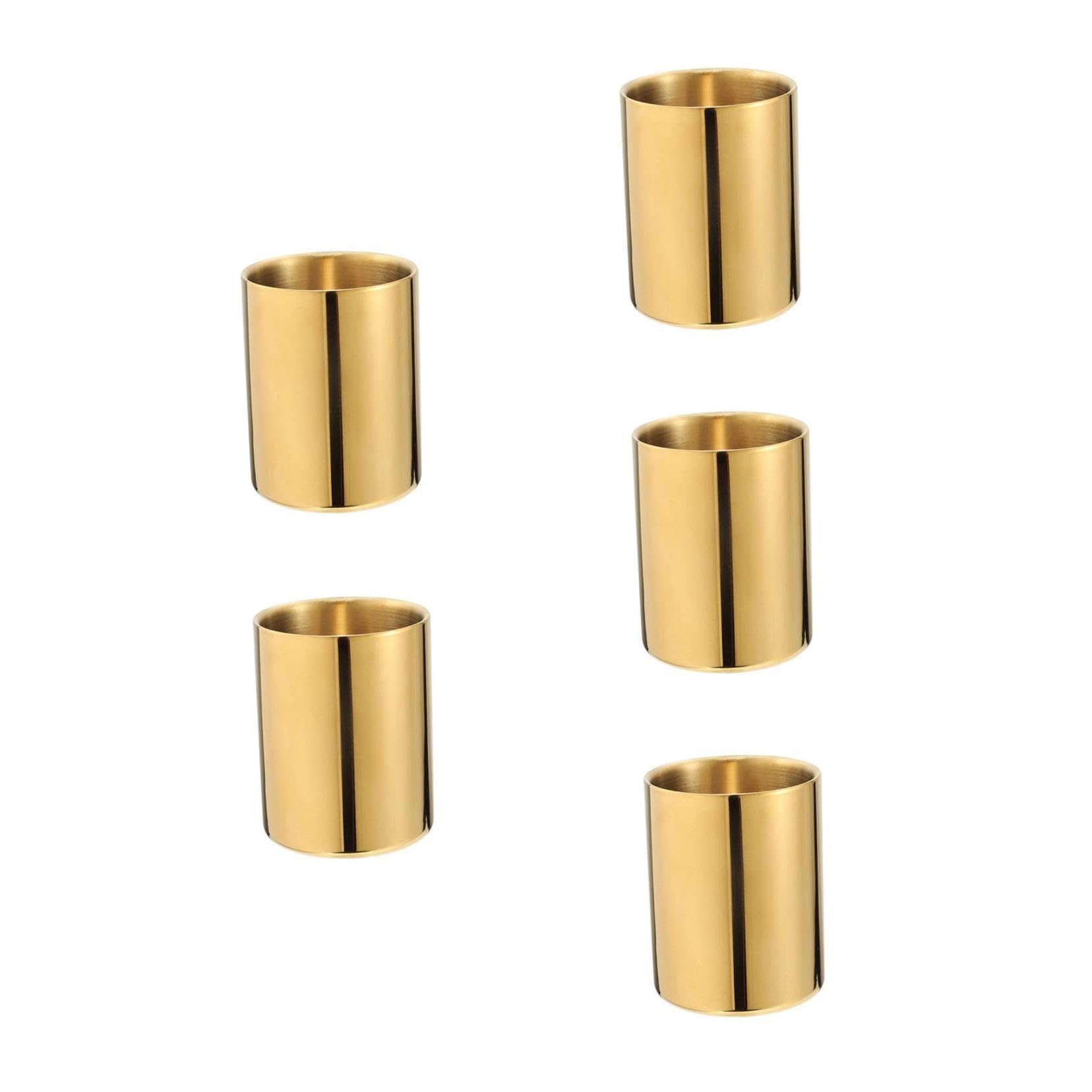 NUOBESTY 5 Stück Stifthalter Multifunktionaler Organizer für Bürobedarf und Kosmetik Runde Tischdeko Leicht und Tragbar für Stifte Pinsel und Blumen