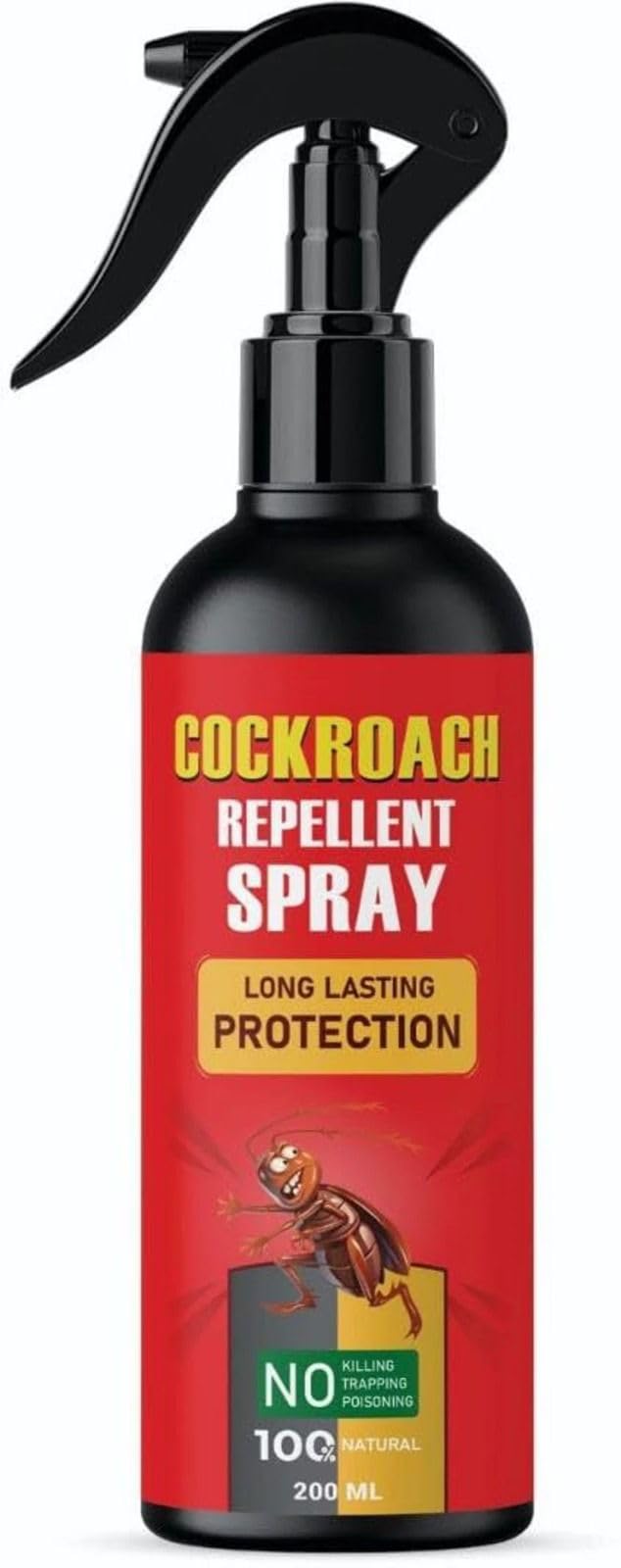 Herbal Cockroach Repellent Spray 200ml, Natural Chemical Free Anti Cockroach Spray for Home Kitchen and Office, Non Toxic Odourless Eco Friendly Indoor Outdoor Use-image-17