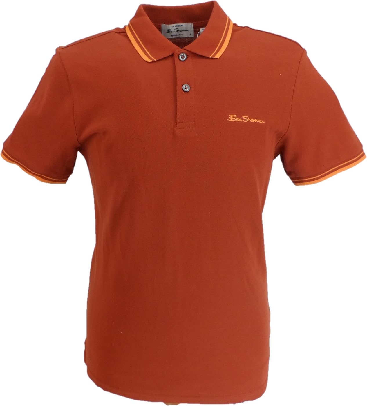 Ben Sherman Men's Burnt Orange Signature Polo Shirt (Uk, Alpha, 3XL, Regular, Regular, )
