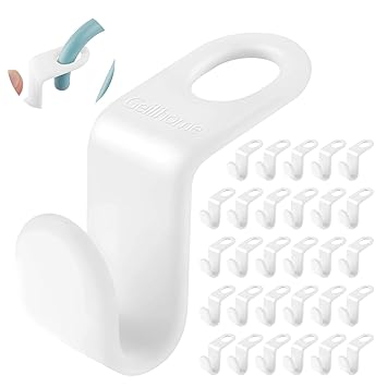 Clothes Hanger Connector Hooks, Extra Size Hanger Connector Hooks for Plastic Hangers Connection Hooks for Clothes Closet Cascading Clothes Hangers for Heavy Duty Space Saving