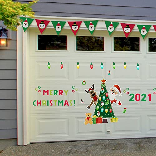 Imanes magnéticos decorativos de árbol de Navidad para refrigerador miniatura 3