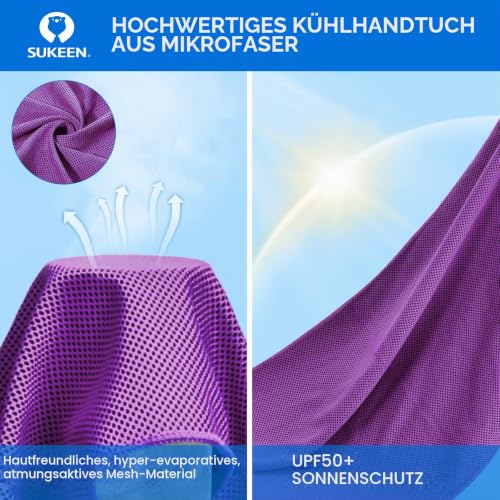 Kühltuch Set, kühlendes Handtuch Kühltücher Hals, Handtuch kühlend, Cooling Towel, Kühltücher Sport, Kühlendes Tuch… – Ansicht 5