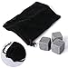 Xcellent Global Set of 9 Whiskey Chilling Rocks Soapstone Whiskey Stones Perfect for Wedding, Father's Day, Birthday or Gift Idea for Him, Carrying Bag Included M-HG066