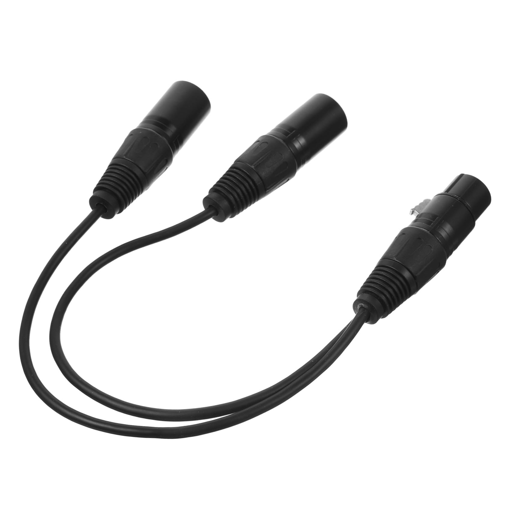 Lurrose 4 Stück Xlr Y Splitter Kabel Dual Xlr Buchse zu Langlebiges Audio Adapterkabel für Mikrofone Hohe Geräuschunterdrückung für Lautsprecher Mischpulte