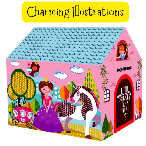 WONDRBOX Princess Unicorn Doll Play Tent - Image 5