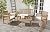 SAFAVIEH Outdoor Collection Carson Natural/ Beige Cushions 4-Piece Conversation Patio Set