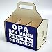 Produktbild Bierträger aus Holz - Sixpack Männer - Grillen (Opa, der Mann, der Mythos, die Legende)