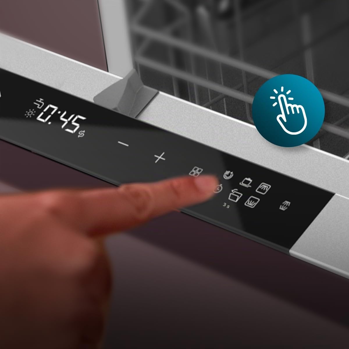 Cecotec Lave-vaisselle Intégrable 60cm Bolero Aguazero 8001 Full BI B. 14 couverts, 8 programmes, Moteur Inverter Plus, 3ème panier, Contrôle tactile, O2 Dry