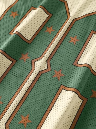 ZDT Mens Jersey Oversized Graphic Tees Print Casual V Neck Tshirts Streetwear Summer Top3